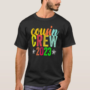 Camiseta Equipe de Primos 2023 Reunião de Família Criando M