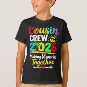 Camiseta Equipe de primos 2026 criando memórias família com