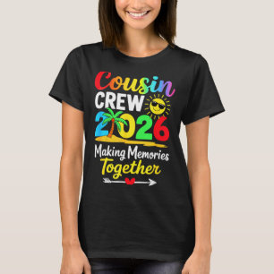 Camiseta Equipe de primos 2026 criando memórias familiares