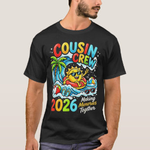 Camiseta Equipe de primos 2026 férias memórias de verão com
