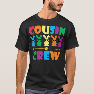 Camiseta Equipe de Primos Coelhinho Bonito Ovo Combinando P