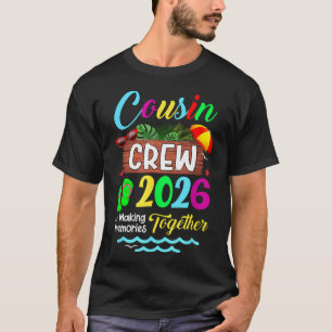 Camiseta Equipe de Primos Férias de Verão na Praia Família