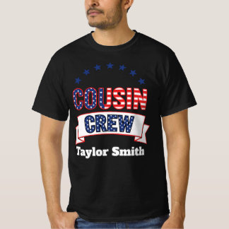 Camiseta Equipe de Primos Patrióticos Personalizados para 4