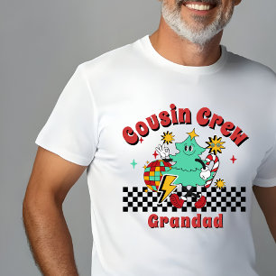 Camiseta Equipe de primos Vovô Natal família combinando