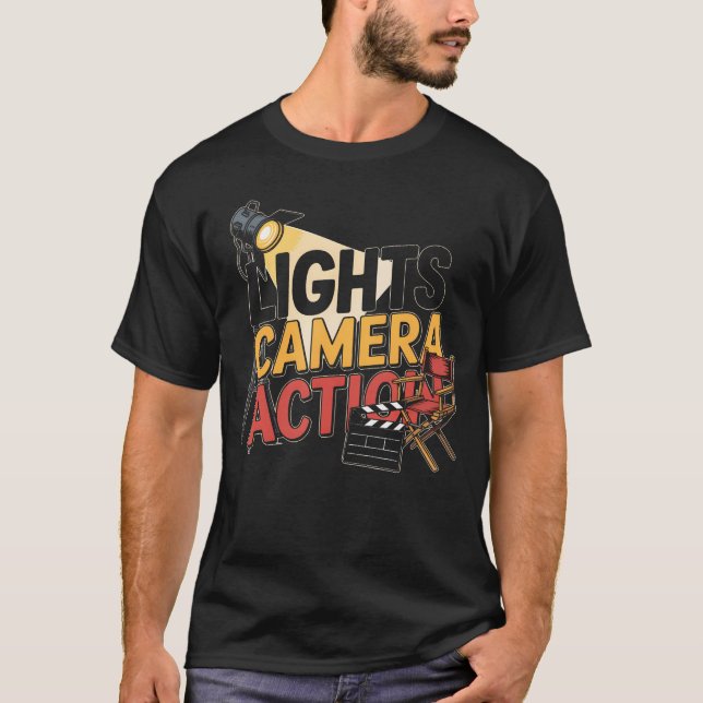 Camiseta Equipe de Produção de Filme (Frente)