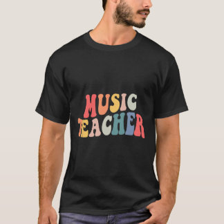 Camiseta Equipe de Professor de Música Groovy Professor de