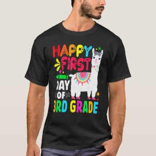 Camiseta Equipe de professora de lhama fofa da 3ª série ter