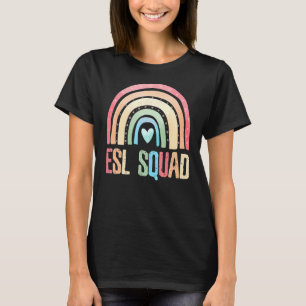 Camiseta Equipe De Professores Da Esl Squad De Volta À Esco