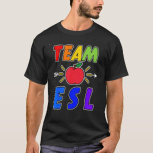 Camiseta Equipe de professores de ESL Inglês Instrutor de S