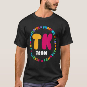 Camiseta Equipe de Professores de Jardim de Infância de Tra
