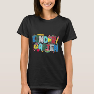 Camiseta Equipe de Professores de Jardim de Infância Lápis 