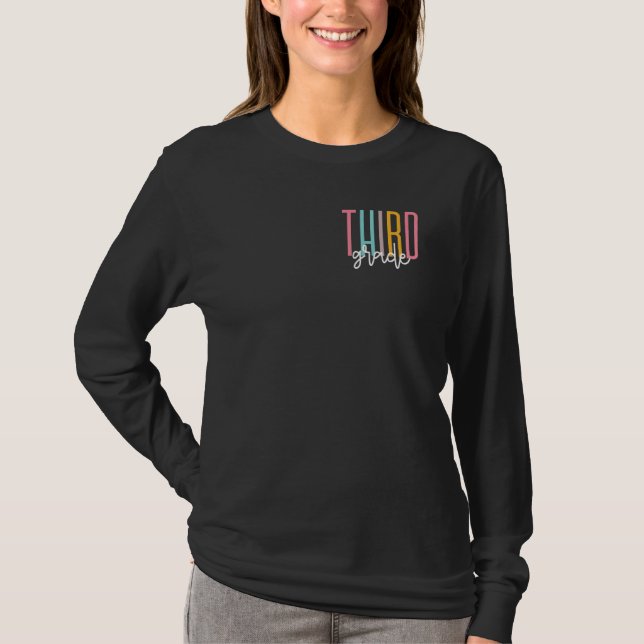 Camiseta Equipe de Professores de Meninas do Terceiro Grau  (Frente)