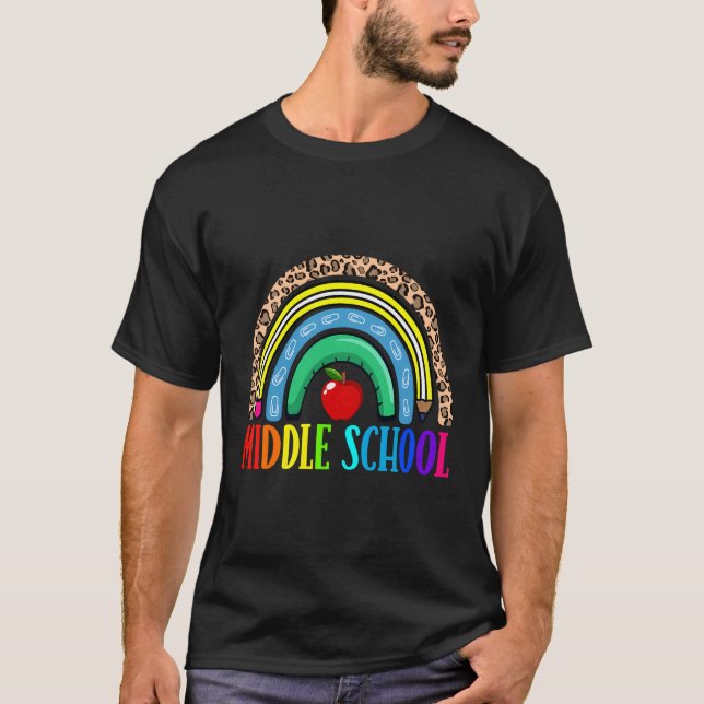 Camiseta Equipe de Professores do 1º Dia da Escola Secundár (Frente)