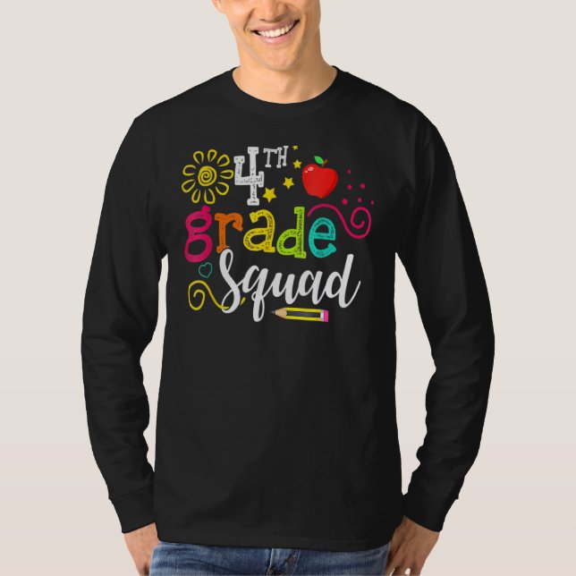 Camiseta Equipe de Professores do 1º Dia do Quadrado do 4º  (Frente)