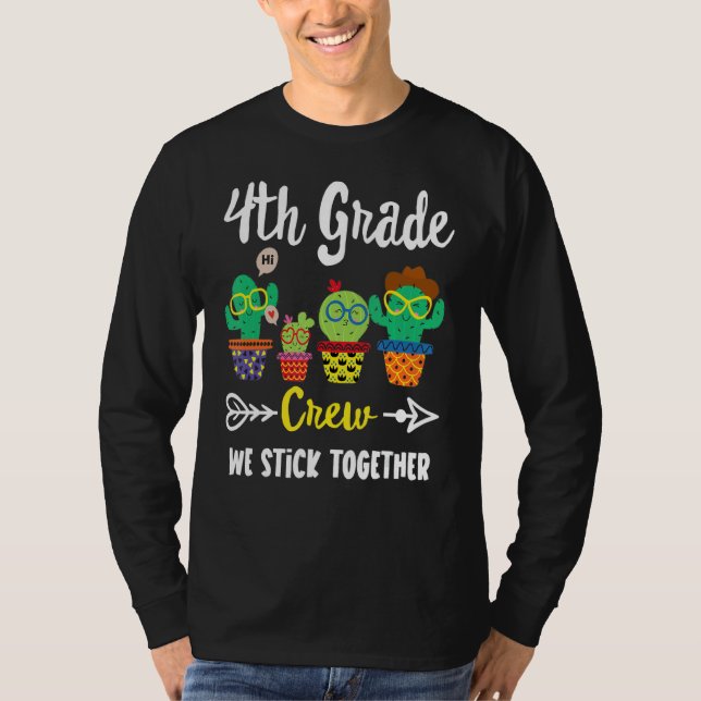 Camiseta Equipe de Professores do 4º ano do Time de Cactus (Frente)