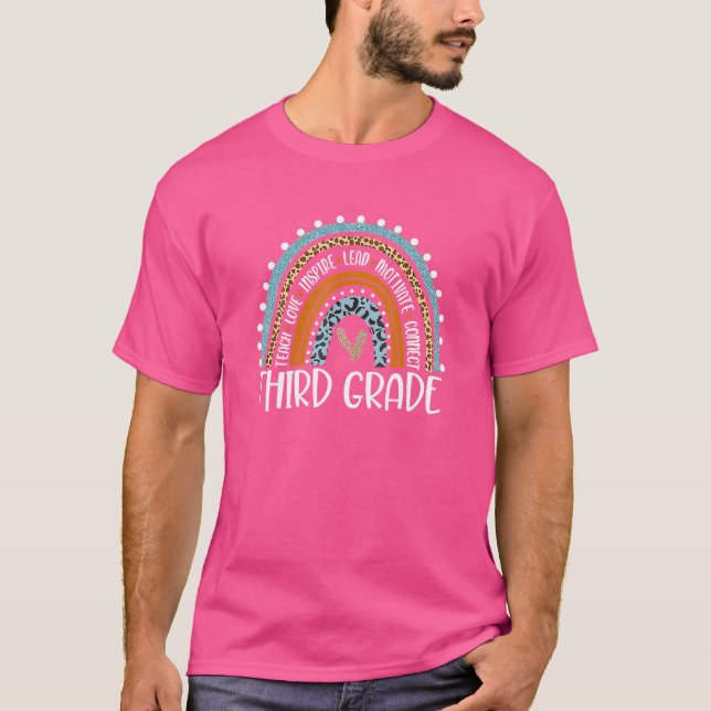 Camiseta Equipe de Professores do Arco-Íris do Terceiro Gra (Frente)