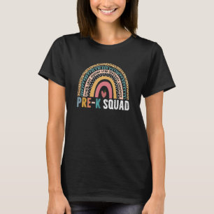 Camiseta Equipe de professores do Pré-K do arco-íris