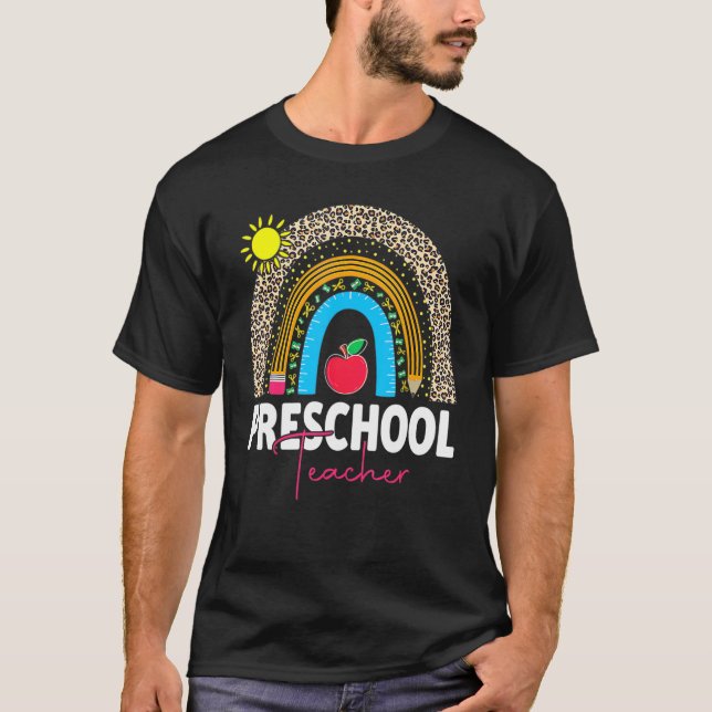 Camiseta Equipe de professores pré-escolares Esquadrão de p (Frente)
