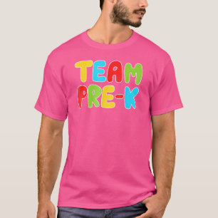 Camiseta Equipe De Professores Pré-Kinder De Volta Ao Esqua