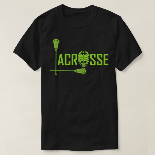 Camiseta Equipe de rapazes Lacrosse LAX para homens, mulher (Frente do Design)