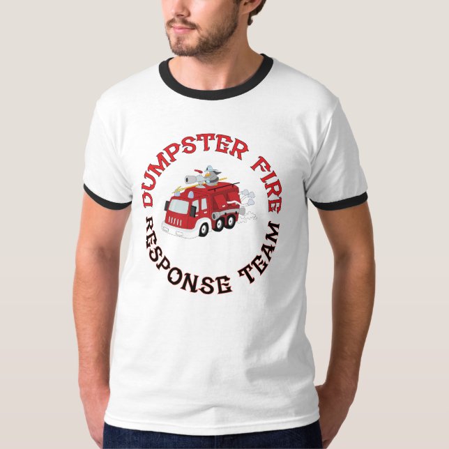 Camiseta Equipe de Resposta a Incêndio em Container (Frente)