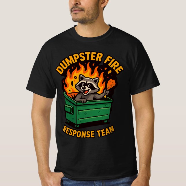 Camiseta Equipe de resposta a incêndios do Dumpster l Racco (Frente)