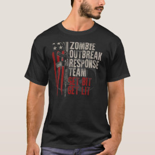 Camiseta Equipe de Resposta a Surto Zombie do Sinalizador A