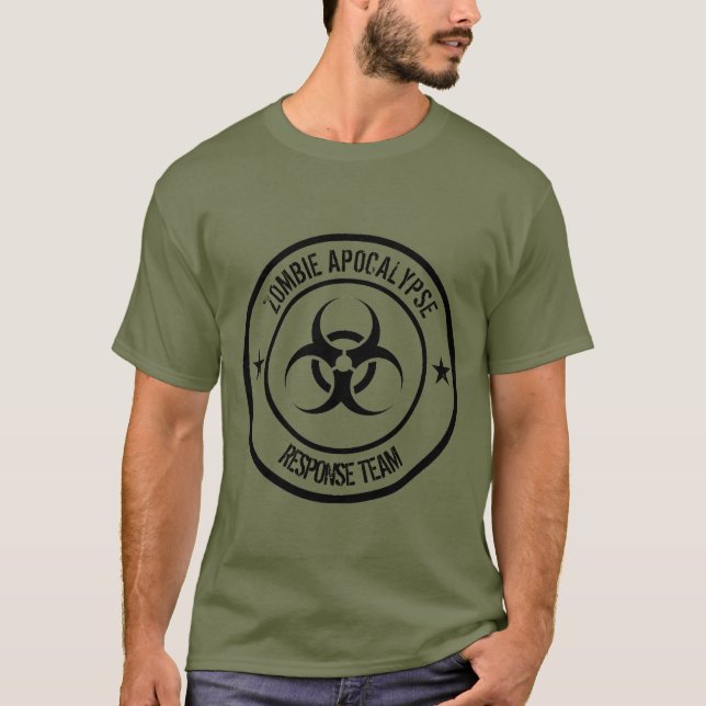 Camiseta Equipe de Resposta Apocalypse Zombie (Frente)