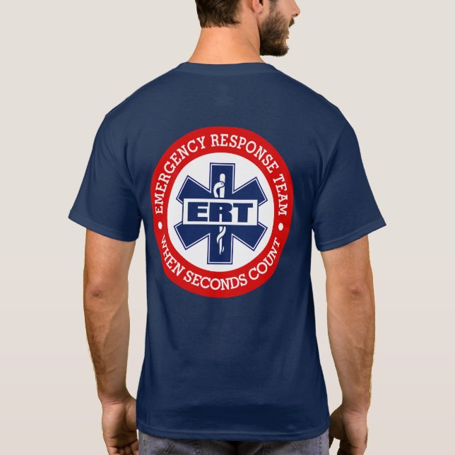 Camiseta Equipe de resposta de emergência ERT (Verso)