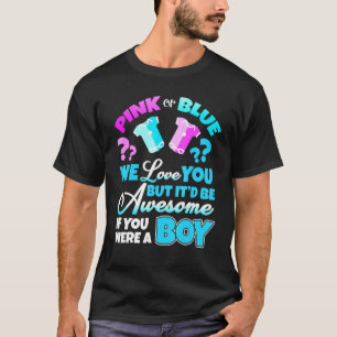 Camiseta Equipe de Revelação de Gênero de Anúncio de Be