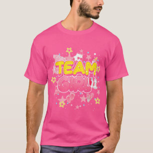 Camiseta Equipe de Revelações de Gênero Equipe Rosa