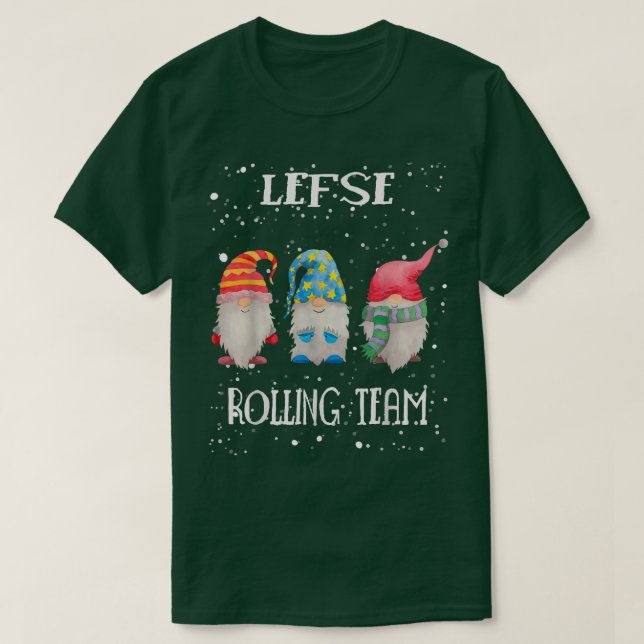 Camiseta Equipe de Rolling da Esquerda Nórdica Feliz Natal  (Frente do Design)