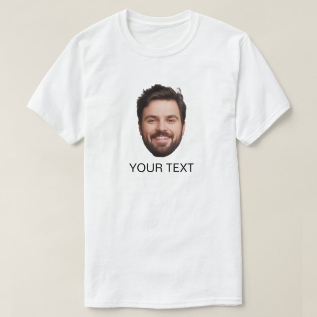 Camiseta Equipe de Rosto Personalizado Presente Divertido P (Frente do Design)