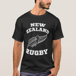 Camiseta Equipe de Rugby da Nova Zelândia Flag Kiwis