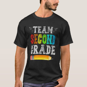 Camiseta Equipe De Segundo Ano De Volta À Escola No Primeir