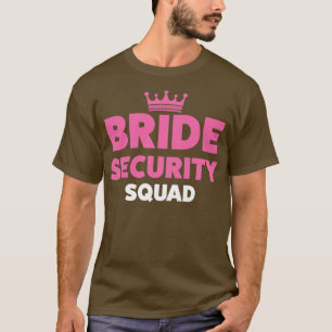 Camiseta Equipe de segurança da noiva mulheres