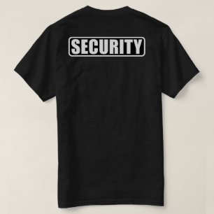 Camiseta Equipe de Segurança de Eventos - Frente e Trás
