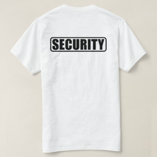 Camiseta Equipe de Segurança do Evento - Frente e Verso
