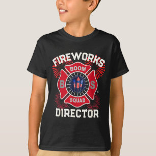 Camiseta Equipe de segurança engraçada do diretor de fogos