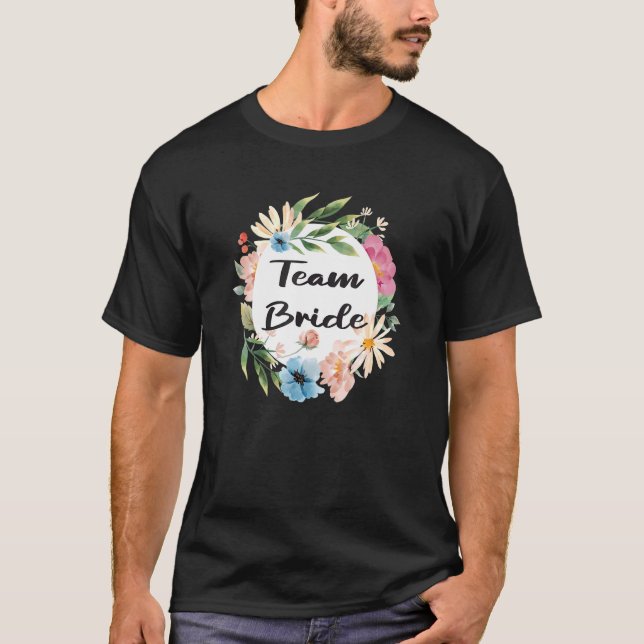Camiseta Equipe de senhoras noiva Jga casamento despedida d (Frente)