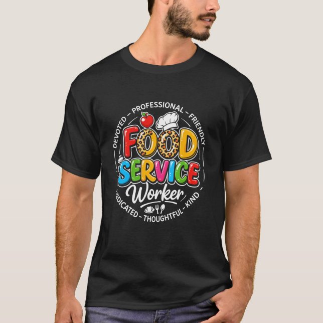 Camiseta Equipe de Serviço de Alimentação Orgulhosa de Reco (Frente)