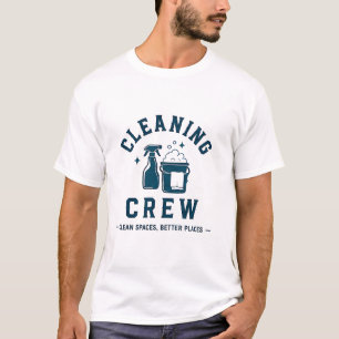 Camiseta 🧽 Equipe de Serviço Profissional de Limpeza 🧽