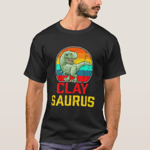 Camiseta Equipe De Sobrenome Da Reunião Da Família Clay Sau
