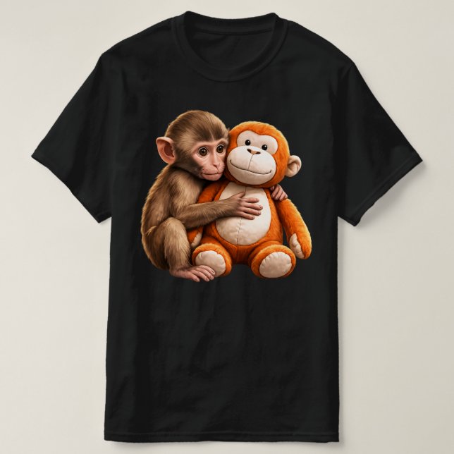 Camiseta Equipe de Soco de Macaco Bebê (Frente do Design)