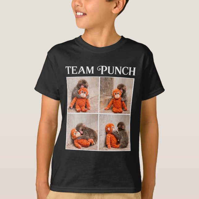 Camiseta Equipe de soco de macaco de bebê fofo das mulheres (Frente)