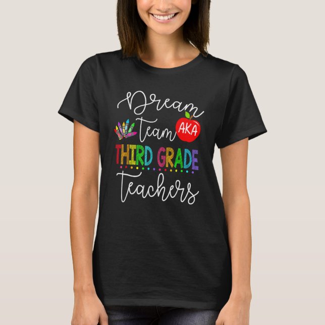 Camiseta Equipe De Sonho Com Professores Do Terceiro Grau D (Frente)