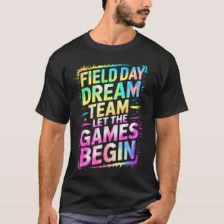 Camiseta Equipe de Sonho do Dia de Campo Fofo Vamos Começar