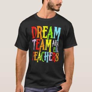 Camiseta Equipe De Sonhos Aka Esl Professores Cute Crayon E