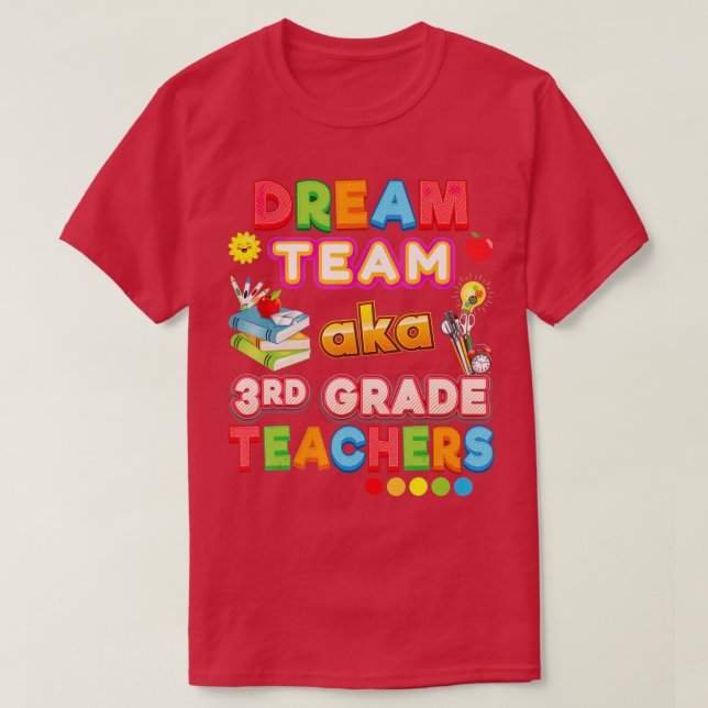 Camiseta Equipe De Sonhos Aka Professores Do Terceiro Grau  (Frente do Design)