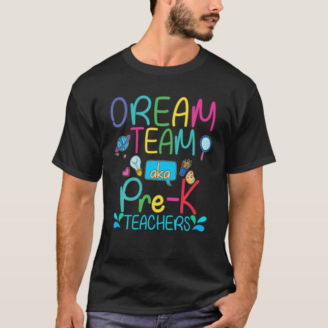 Camiseta Equipe De Sonhos AKA Professores Pré-K Semana De A (Frente)